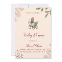 Inbjudan till Wildblomma Boho Baby Shower