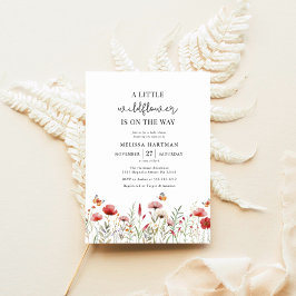 Inbjudan till Wildblomma Boho Baby Shower