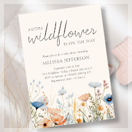 Inbjudan till Wildblomma Boho Baby Shower