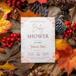 Inbjudan till Wildblomma Boho Baby Shower
