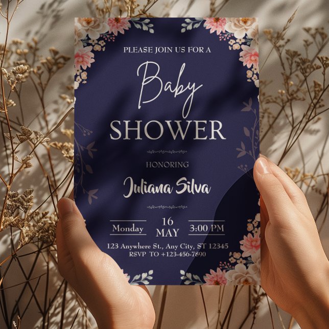 Inbjudan till Wildblomma Boho Baby Shower (Skapare uppladdad)