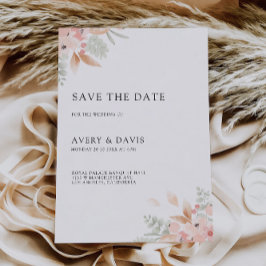 Inbjudan till Wildblomma Bröllop spara datum