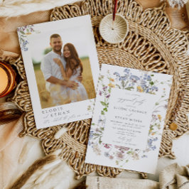 Inbjudan till Wildblomma-Förlovningsfest med foto