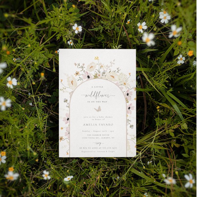 Inbjudan till Wildblomma Ram Baby Shower (Skapare uppladdad)