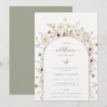 Inbjudan till Wildblomma Ram Baby Shower