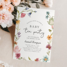 Inbjudan till Wildblomme Tea Baby Shower
