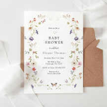 Inbjudan till Wildbloms Meadow WAN Baby Shower