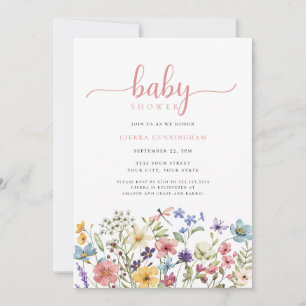 Inbjudan till Wildbloms Rosa Baby Shower