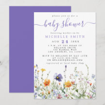 Inbjudan till Wildblomsterbabyskor