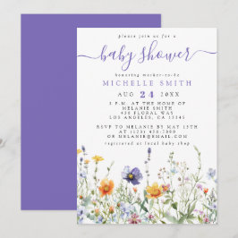 Inbjudan till Wildblomsterbabyskor