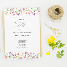 Inbjudan till Wildblomsterbabyskor