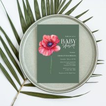 Inbjudan till Wildblomsterbabyskor