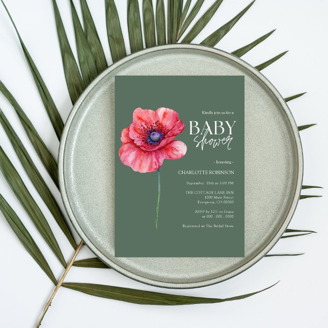 Inbjudan till Wildblomsterbabyskor (Skapare uppladdad)