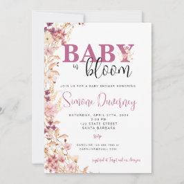 Inbjudan till Wildblomsterbabyskor