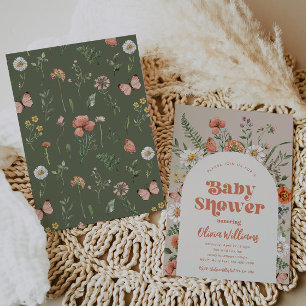 Inbjudan till Wildblomsterbabyskor VILD BABY