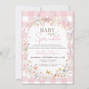 Inbjudan till Wildflower Butterfly Baby Sprinkle