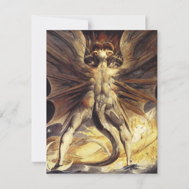 Inbjudan till William Blake Red Dragon (Framsida)