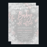Inbjudan till Winter Baby Shower Rustic Winter Sho<br><div class="desc">Inbjudan till Vinter Baby Shower. 
Alla formgivningar är © PIXEL PERFECTION PARTY LTD</div>