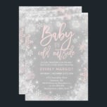 Inbjudan till Winter Baby Shower Rustic Winter Sho<br><div class="desc">Inbjudan till Vinter Baby Shower. 
Alla formgivningar är © PIXEL PERFECTION PARTY LTD</div>
