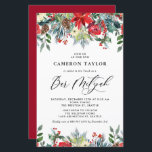 Inbjudan till Winter Blooms Blommigt Pub Mitzvah<br><div class="desc">Inbjudan familj och vänner med anpassadet Pub Mitzvah inbjudan. Den har vattenfärgade trädgårdar i röd ros, vinbär och poinsettiska blommor med pinekoner och gröna accenter. Anpassa genom att lägga till information om namn, datum, tid, plats och andra händelser. Denna inbjudan till blommigt under vintern är perfekt för Pub Mitzvahs under...</div>