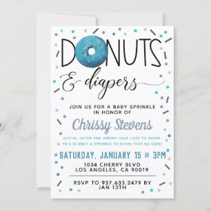 Inbjudan till Winter Donut Baby Sprinkle Shower