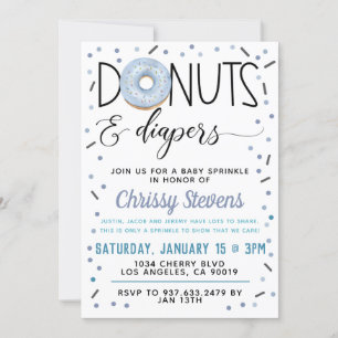 Inbjudan till Winter Donut Baby Sprinkle Shower
