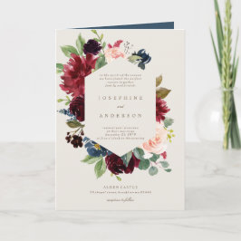 Inbjudan till Winter Elegance Bröllop Pocket