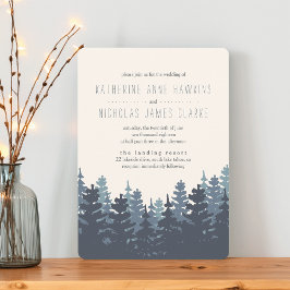 Inbjudan till Winter Forest Wedding