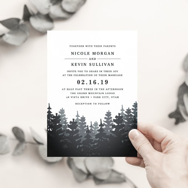 Inbjudan till Winter Forest Wedding (Skapare uppladdad)
