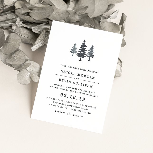 Inbjudan till Winter Forest Wedding (Skapare uppladdad)