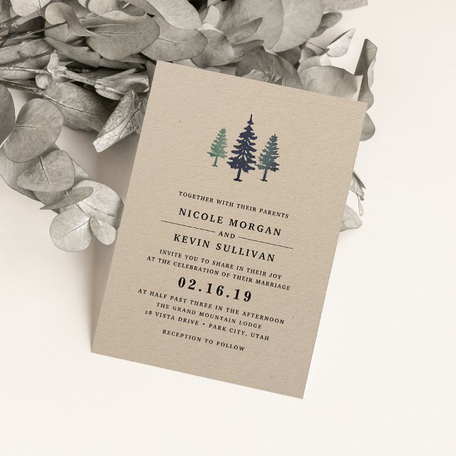 Inbjudan till Winter Forest Wedding (Skapare uppladdad)