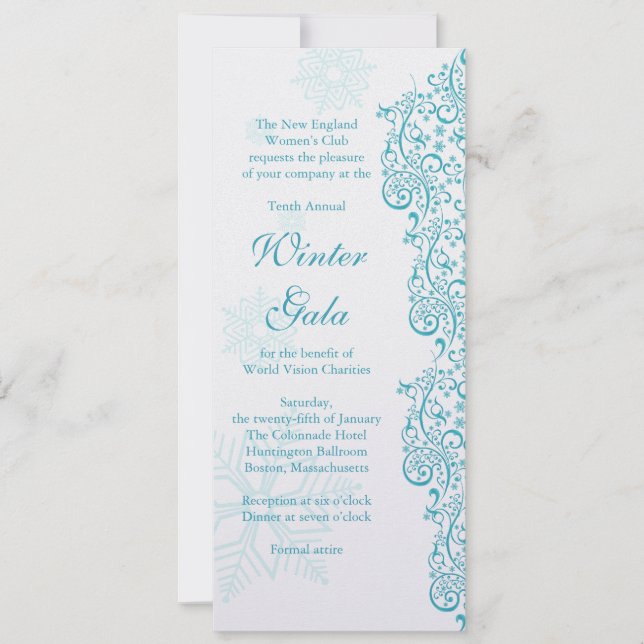 Inbjudan till Winter Gala Fundraiser Corporate Par (Framsida)