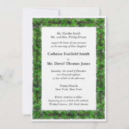 Inbjudan till Winter Helgdag-bröllop