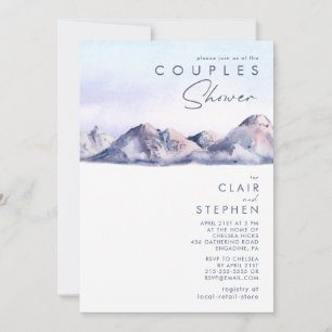 Inbjudan till Winter Mountain Sunset Par Shower