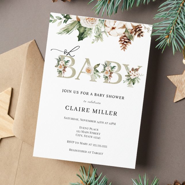 Inbjudan till Winter Oh Baby Shower (Skapare uppladdad)