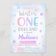 Inbjudan till Winter ONEderland 1:a födelsedagen