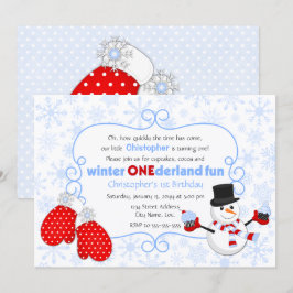 Inbjudan till Winter ONEderland Birthday