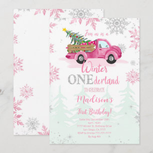 Inbjudan till Winter ONEderland Birthday