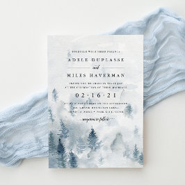 Inbjudan till Winter Reverie-bröllop