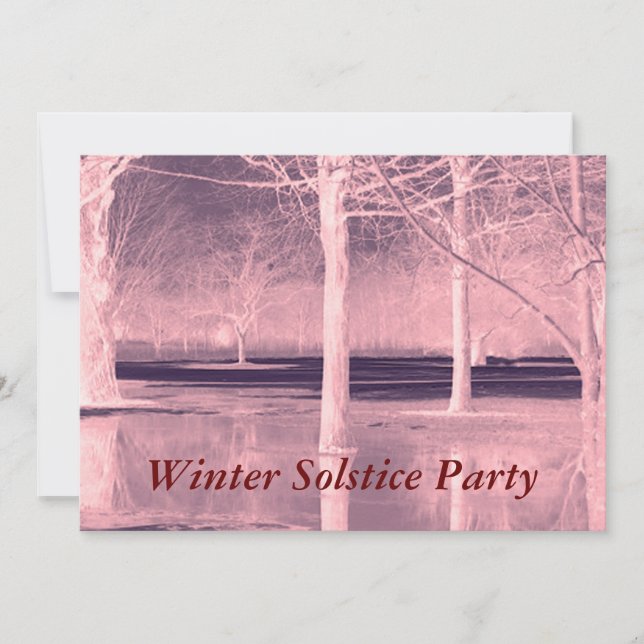 Inbjudan till Winter Solstice Party (Framsida)