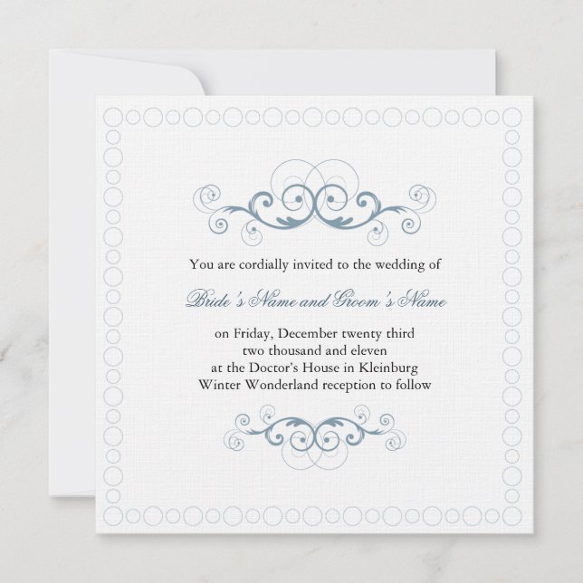 Inbjudan till Winter Wonderland (Framsida)