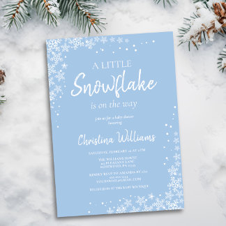 Inbjudan till Winter Wonderland Boy Baby Shower