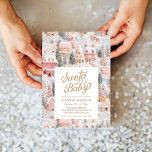 Inbjudan till Winter Wonderland Girl Baby Shower<br><div class="desc">Vår elegant Santa Flicka Baby Shower-inbjudan kommer att göra en chic och mousserande påstående. Infekterad med frostiskt charm och festiv glamor rör inbjudan julstämning och upphetsning inför den nya ankomsten. Säg hej till vintern under och baby gigglar med inbjudan som garanterar ett oförglömligt firande! Matchande objekt i vår butik Cava...</div>