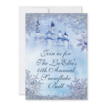 Inbjudan till Winter Wonderland Snowflake Boll