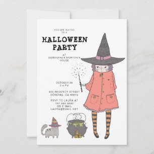 Inbjudan till Witch Barn Halloween fest