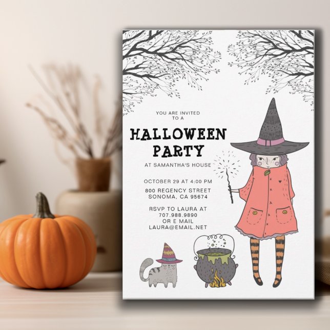 Inbjudan till Witch Barn Halloween fest (Skapare uppladdad)