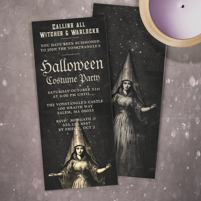 Inbjudan till Witch Halloween fest (Skapare uppladdad)