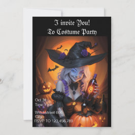 Inbjudan till Witchy Halloween fest