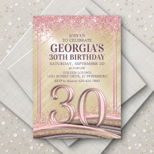 Inbjudan till Womens Glam 30års födelsedag