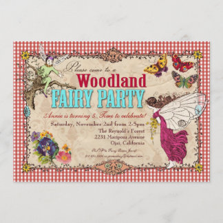 Inbjudan till Woodland Fairy Party